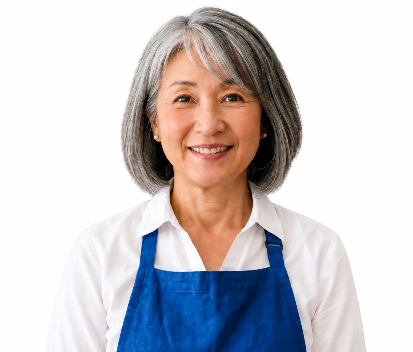 Suki Tanaka, in her kitchen apron